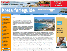 Tablet Screenshot of kreta-ferie.dk